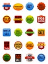 Sale Stickers Royalty Free Stock Photo