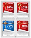 Sale stickers Royalty Free Stock Photo