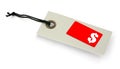 Sale tag with copy space Royalty Free Stock Photo