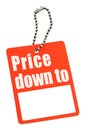 Sale tag with copy space Royalty Free Stock Photo