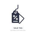 sale tag icon on white background. Simple element illustration from Business concept