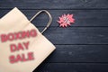 Sale tag and shopping bag Royalty Free Stock Photo
