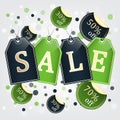 Sale tags background Royalty Free Stock Photo