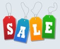 Sale Tags Flat Shadow Royalty Free Stock Photo