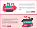 Sale Tags with Info About Discounts on Vector Web