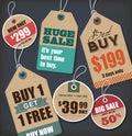 Sale Tags Royalty Free Stock Photo