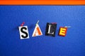 Sale text pinned on board