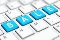 Sale text word on computer keyboard keys Royalty Free Stock Photo