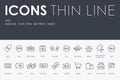 SALE Thin Line Icons Royalty Free Stock Photo