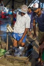 Sale of tuna in the fish market of the city of Negombo