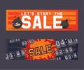 Sale vector cartoon bomb on discount banner boom explosion offer poster background shopping template of shop market with