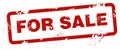 For Sale Vector Rubber Stamp. Royalty Free Stock Photo