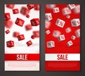 Sale Vertical Banners or Flyers Set Royalty Free Stock Photo