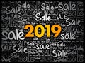 2019 SALE word cloud collage