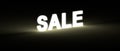 SALE word design glow in the dark letters