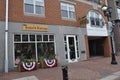 Salem, MA, 1st June: Souvenirs Magasin downtown of Salem in Essex county Massachusettes state of USA Royalty Free Stock Photo