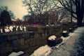 Salem, USA- March 03, 2019: The Burying Point Cemetery, also known as Charter Street Cemetery, dates back to at least 1637. A