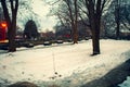 Salem, USA- March 03, 2019: The Burying Point Cemetery, also known as Charter Street Cemetery, dates back to at least 1637. A