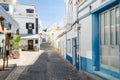 SALEMA, ALGARVE/PORTUGAL - SEPTEMBER 14, 2017: Salema, Street with bars and restaurants. Salema, Portugal, on September, 14, 2017