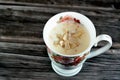 Salep hot drink, spelled sahlep or sahlab, a flour made from the tubers of the orchid genus Orchis (including species Orchis