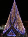 Salerno - Christmas lights tree on the seafront