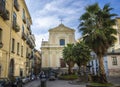 Piazza Abate Conforti and La Chiesa dellÃ¢â¬â¢Addolorata in Salerno, Italy