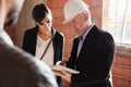 Sales Agent Showing New House To Husband And Wife Royalty Free Stock Photo