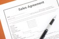Sales agreement Royalty Free Stock Photo