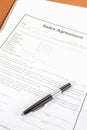 Sales agreement Royalty Free Stock Photo