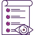 Sales analysis survey checklist form icon vector