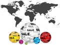 Sales around the world Royalty Free Stock Photo