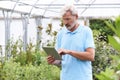 Sales Assistant In Garden Center With Digital Tablet Royalty Free Stock Photo