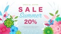 Special Offer Summer Sale 20% Off Vector Illustration Resizable