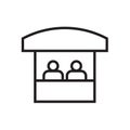 Sales booth icon Vector illustration, EPS10 .