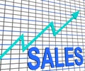 Sales Chart Graph Shows Increasing Profits Trade