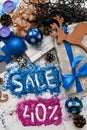 Sales on Christmas and New Year holidays