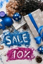 Sales on Christmas and New Year holidays