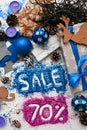 Sales on Christmas and New Year holidays