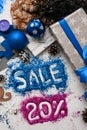 Sales on Christmas and New Year holidays