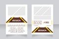 Sales consultant blank brochure design