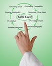 Sales cycle Royalty Free Stock Photo