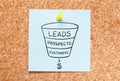 Sales Funnel Leads Generation Business Concept Royalty Free Stock Photo