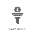 Sales Funnel icon. Trendy Sales Funnel logo concept on white background from Technology collection