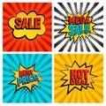 Sales icons vector set Royalty Free Stock Photo