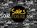 Sales Increase word cloud collage