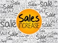 Sales Increase word cloud collage