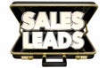 Sales Leads New Selling Prospects Customers Briefcase