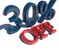 Sales 30 % off price lower down