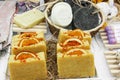 Sales of orange handmade soap
