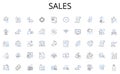 Sales line icons collection. Hunger, Nutrients, Digestion, Protein, Carbohydrates, Calories, Minerals vector and linear